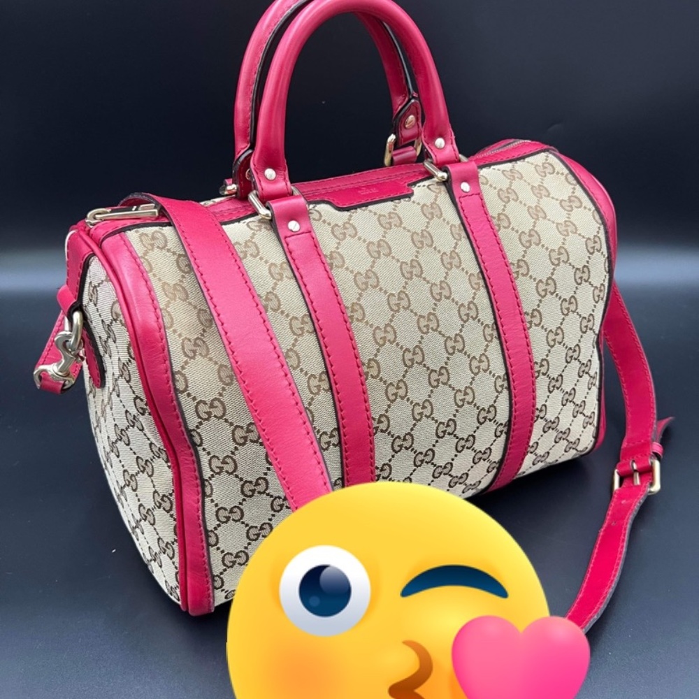 Gucci Crossbody Bag in Pink and Beige
